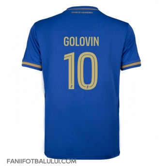 AS Monaco Aleksandr Golovin #10 Tricou Fotbal Replică 2025-26 Barbati Deplasare